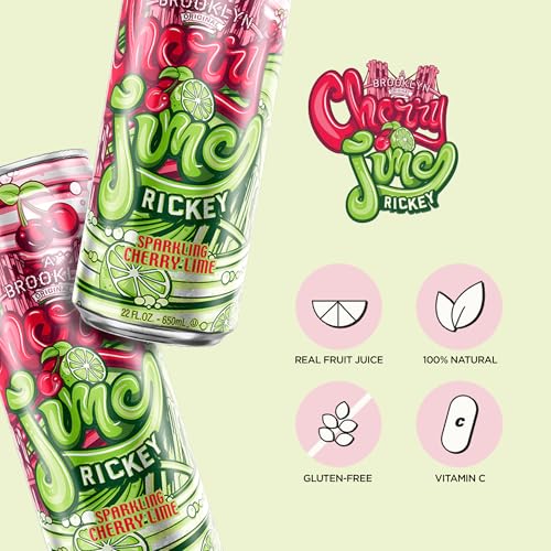 Image of AriZona Cherry Lime Rickey Soda | Fruit Juice Cocktail | 22 Fl Oz (24 Pack)