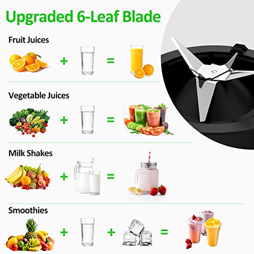 Countertop Blender, 1000W Professional Kitchen Blender For Shakes And Smoothies High Speed Ice Blender Frozen Drinks 48 Oz Glass Jar (Black) #TOP3