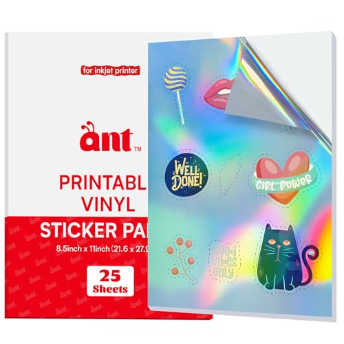 Vinyle imprimable imperméable Ant jet d'encre autocollant brillant pour stickers holographiques