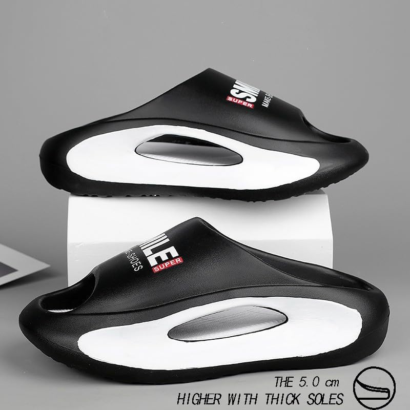 Shower Shoes with Arch Support, Orthopedic EVA Thick Sole Ultra Non Slip, Pillow Slippers for Women and Men, Quick Drying Slides for Indoor House Beach Pool2