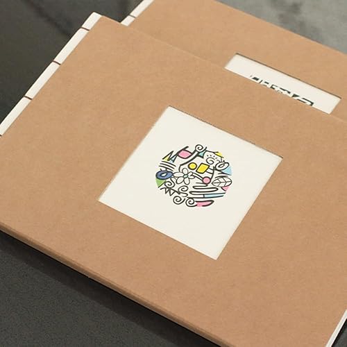 Miniatura 6 de GoGam - Libro de visitas de papel HANJI de estilo tradicional coreano (11.8 x 7.87 pulgadas), cuaderno encuadernado con nudo de hilo, bloc de notas