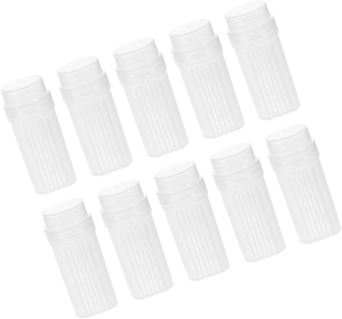 10pcs High Transparency Slide Stain Jars with 5-slide Staining Holder Plastic Laboratory Staining Container and Lab Experiments