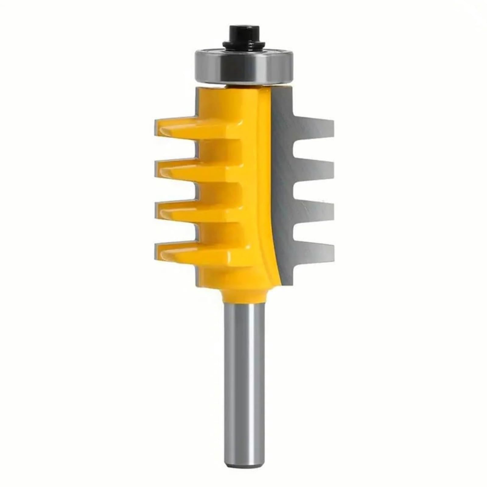 SOCOJE 1/4 Inch Shank Rail Reversible Finger Joint Glue Router Bit Cone Woodwork Cutter Power Tools Wood Router Cutter