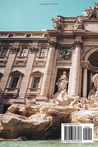 Piazza di trevi ancient Rome Italy architecture workbook: Lined journal Great birthday gift for Women kids activity Premium cover sketchbook notebook ... writing drawing doodling planning organizing image 2