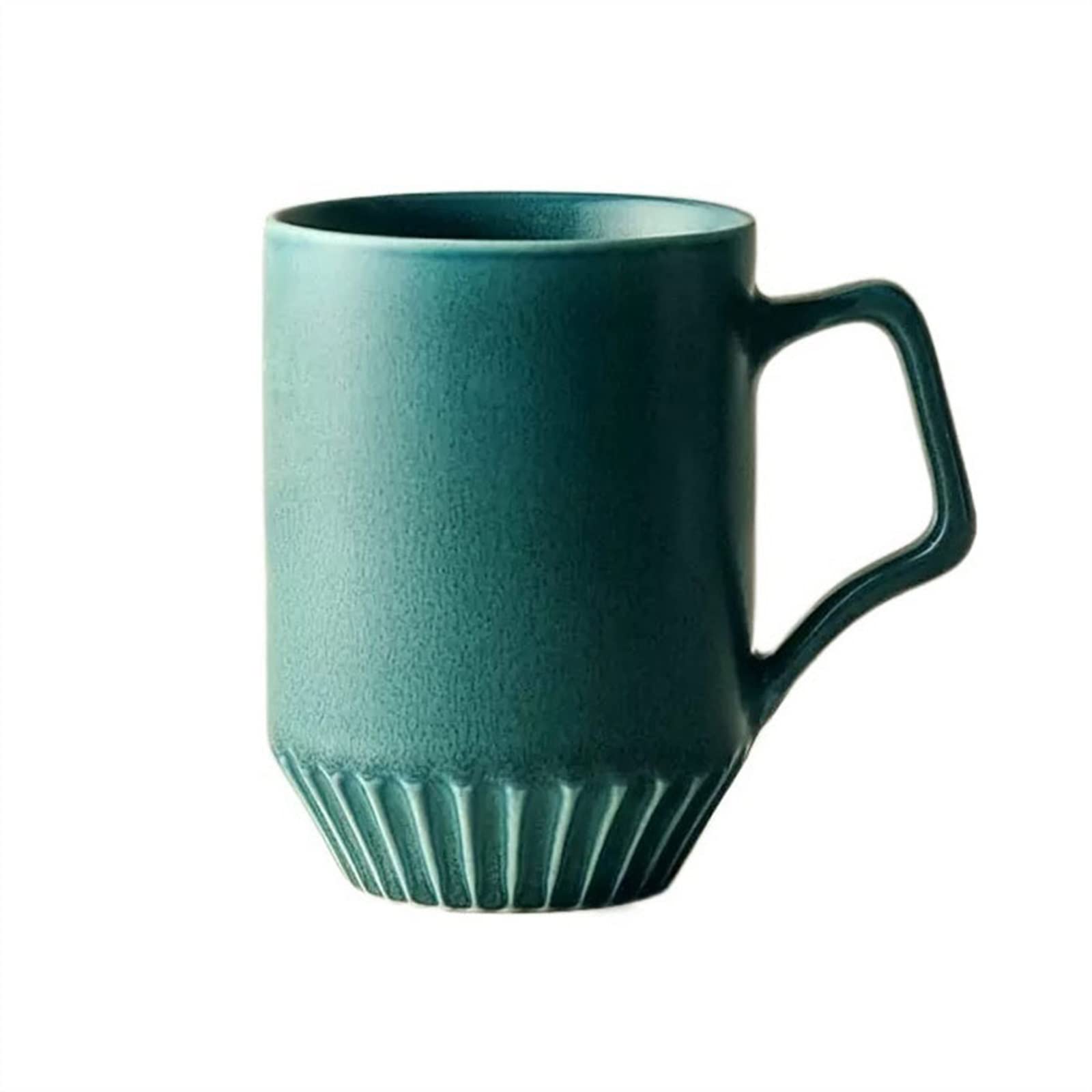Becher 370ML Vintage Kaffeetasse Handgemachte Tasse Haushalt Keramik Trinkbecher Persönlichkeit Paar Tasse Kaffeetasse (Farbe: Grau)