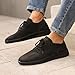 ABCDZZ Mens Casual Dress Sneakers Oxfords Mesh Breathable Wear Breeze Shoes for Men Lightweight Urban Walking Shoes Fashion Business, All Black 9