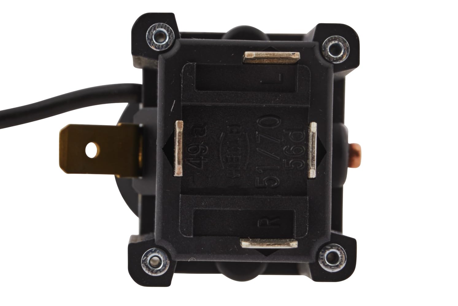 HELLA 6BA 001 539-027 Lenkstockschalter - mit Blinker-Funktion/mit Hupe/mit Lichthupe - Länge: 123mm - Kabel: 60mm - gebogen