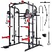 Sportstech SXM150 Smith Machine für Zuhause, Power Rack mit Kabelzug...