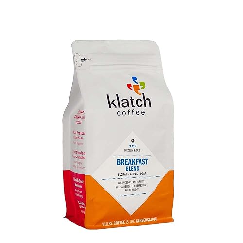 Klatch Coffee Breakfast Blend tostado medio, 10.93 oz, grano entero