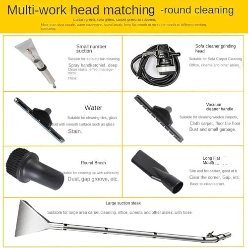 Portable 3-in-1 Carpet Cleaner Machine, 20L/30L/40L Stainless Steel Deep Cleaner for Household & Commercial Use - Ideal for Carpets, Sofas, Curtains, Upholstery Cleaning