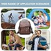 Shoulder Messenger Bag For Men | PU Leather Retro Sling Daypack,Large Capacity Lightweight Retro Portable Chest Pack For Business Casual Work Gym #3