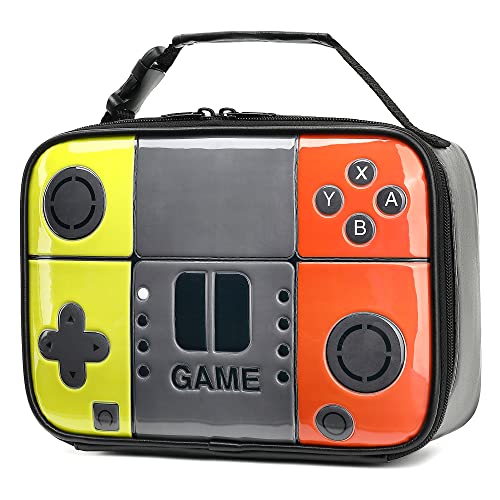 Tongtai Kids Lunch Box Boy Insulated Lunch Bag Game Leather Thermal Lunch Bag For School Insulated Cooler Bag Game Lunch Boxes For Boys Girls Kids Toddlers Teen #TOP8