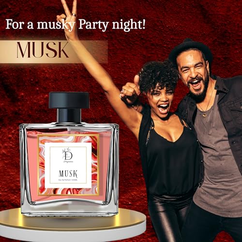 Image of Dionii MUSK Unisex Eau De Parfum Perfume | Long Lasting Musk Fragrance With Carnation & Pepper, 100 ML