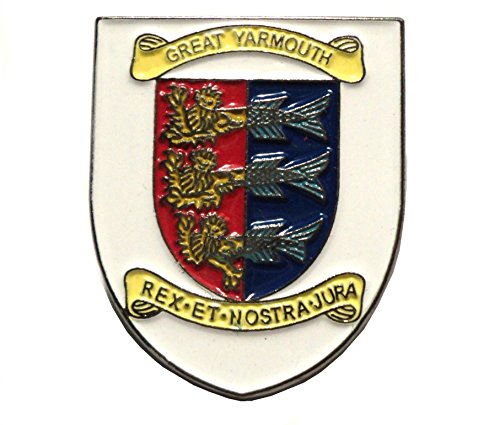 Mercmad Spilla in Metallo smaltato con Stemma del Norfolk Great Yarmouth