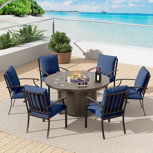 Trumbeak 7 Pcs Outdoor Patio Furniture Set with 48