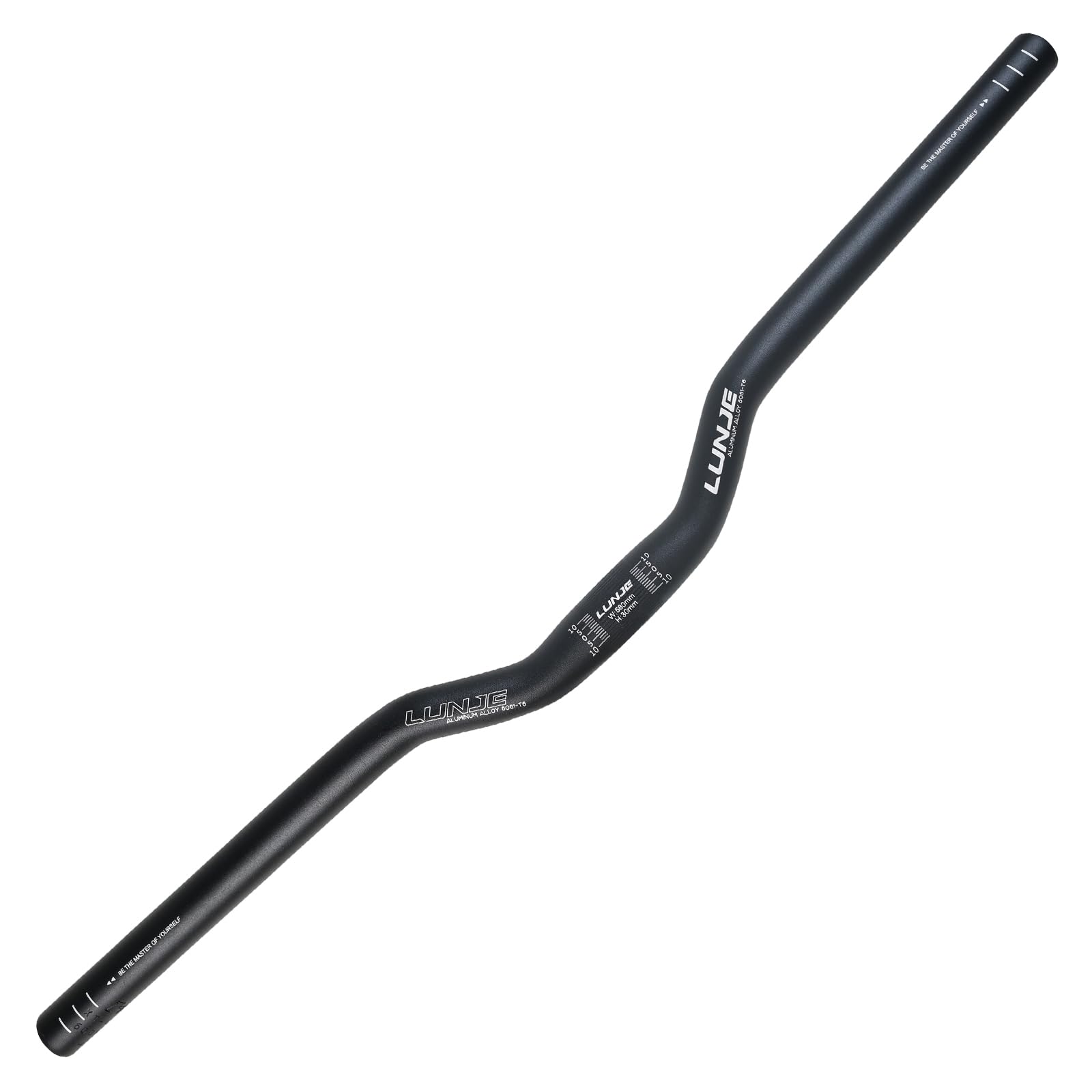 Guidon de Vélo 25,4 * 580mm Guidon Cintre VTT Alliage d'aluminium 30mm Riser Bars Guidon de Vélo pour de Route Montagne MTB