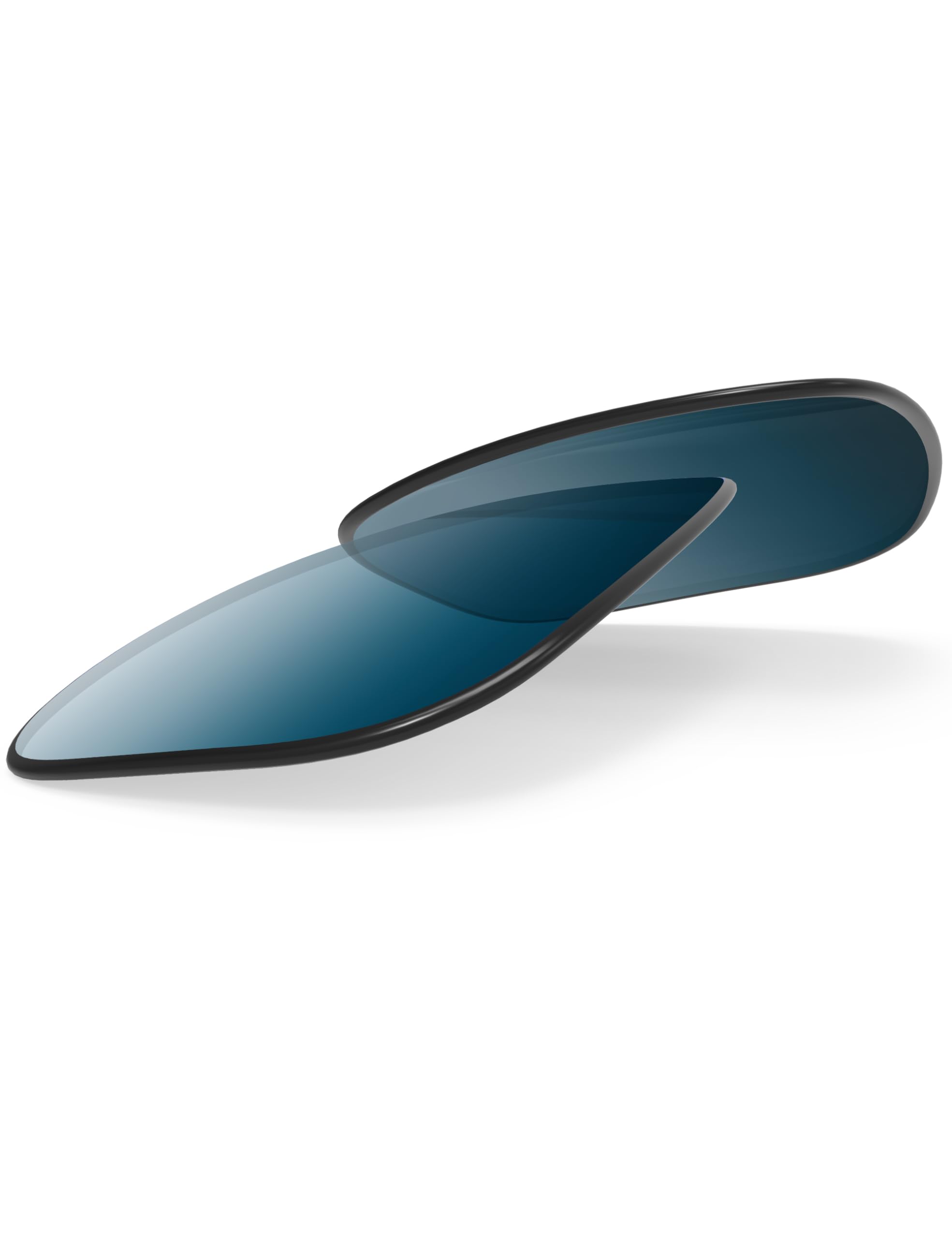 BlazerBuck Verres de rechange anti-sel pour Oakley Holbrook XL OO9417 – Dégradé bleu