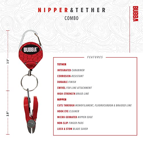 Attache et pince à outils Bubba clipper de ligne ergonomique rouge