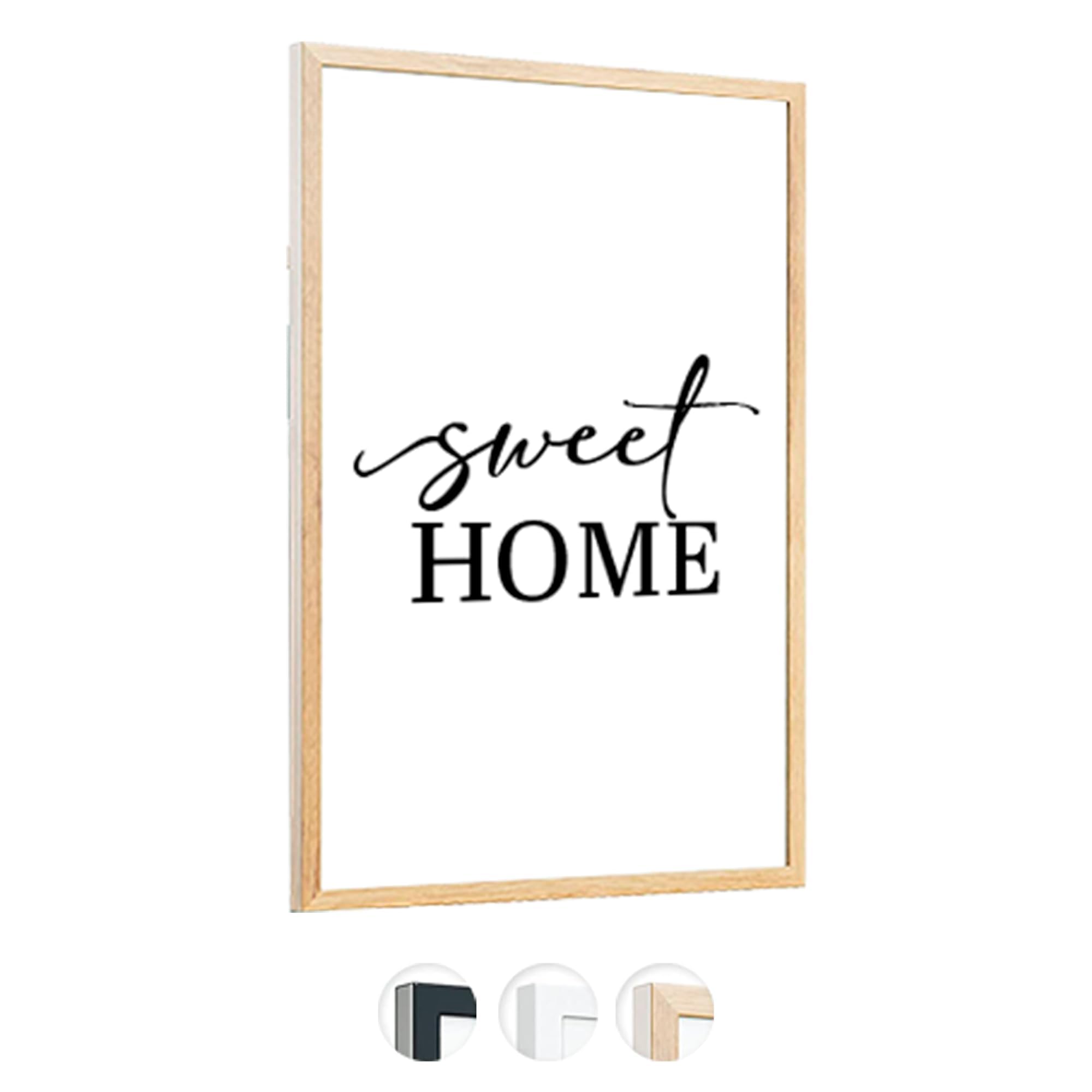 edihome, Cornice A3, (1 unità), 29,7 x 42, Legno, Portafoto, Laminato Acrilico, per Diploma Universitario, da Parete, Poster, Cornici, per Quadri (Legno - 1 unità)