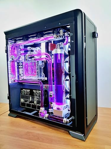 VIXIA High End Custom Watercooled Gaming PC - Intel Core i9 14900K 6.0GHz - GeForce RTX 4090 DDR6X 24GB - DDR5 64GB 6000MHz - PCIe4.0 M.2 NVME 2TB - Dual Cooling - VXD-120B2 Purple - Image 2