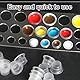 100 Stück Kunststoff Farbkappen, Tattoo-Tintenbecher Set, Transparente Pigment Cups für Tattoo Tinte, Einweg Tintenbecher, Tattoo Ink Cups, Tattoo Farbkappen Cups für Profis und Amateure