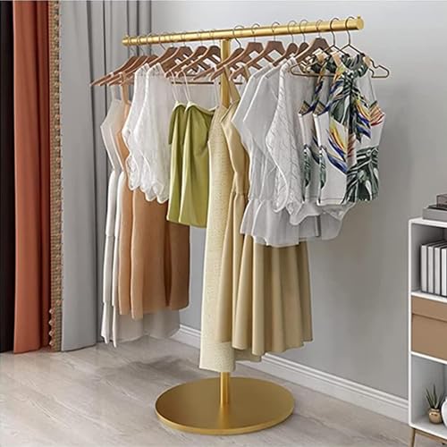 JKSVTF Tienda de ropa Perchero en forma de T para almacenamiento y exhibición de ropa, perchero industrial para colgar en el suelo, perchero de metal resistente, estante de secado simple para niños
