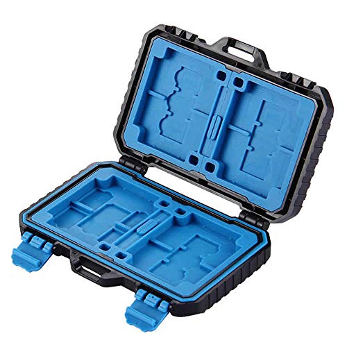 MIFO SDカード収納ケース SD/CF/TF/SIM/MSD/Microカード対応 紛失防止 防水 防塵 耐衝撃 旅行用 持ち運び便利 保護収納ケース コンパクト ポケットサイズ 最大27枚収納 SDCPU5002-hr