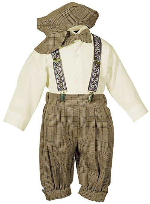 B-One Kids Baby Toddler Boys' 5-Piece Knicker Outfit Set