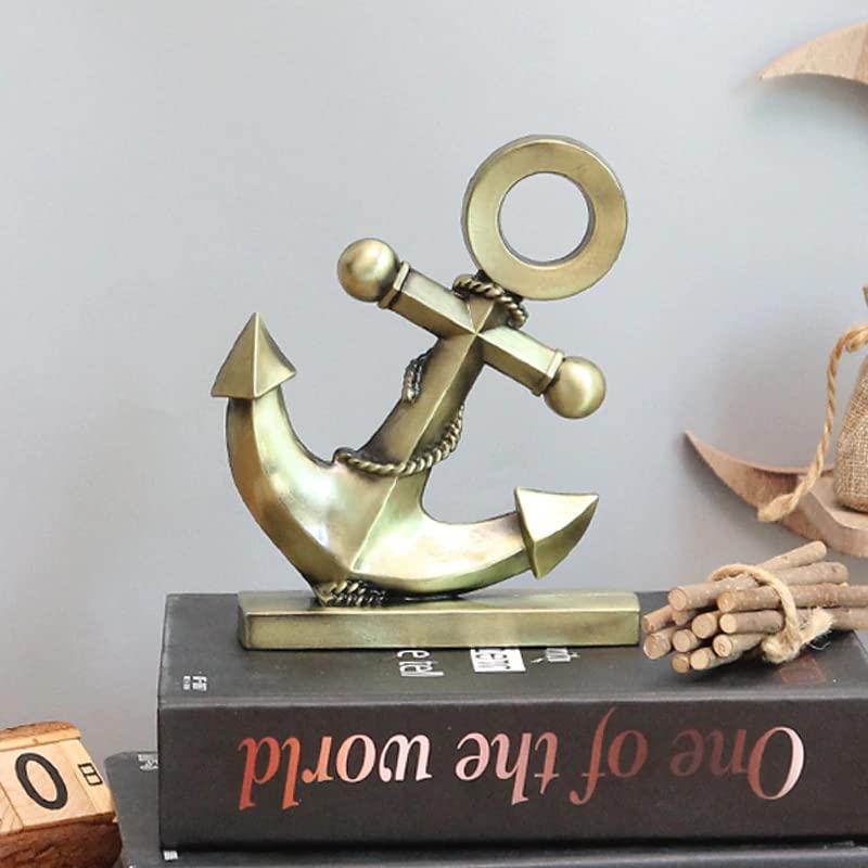 Lilone Mediterranean Anchor Metal Showpiece for Home Decor (15cm x 12cm, Antique Bronze)…-image-14