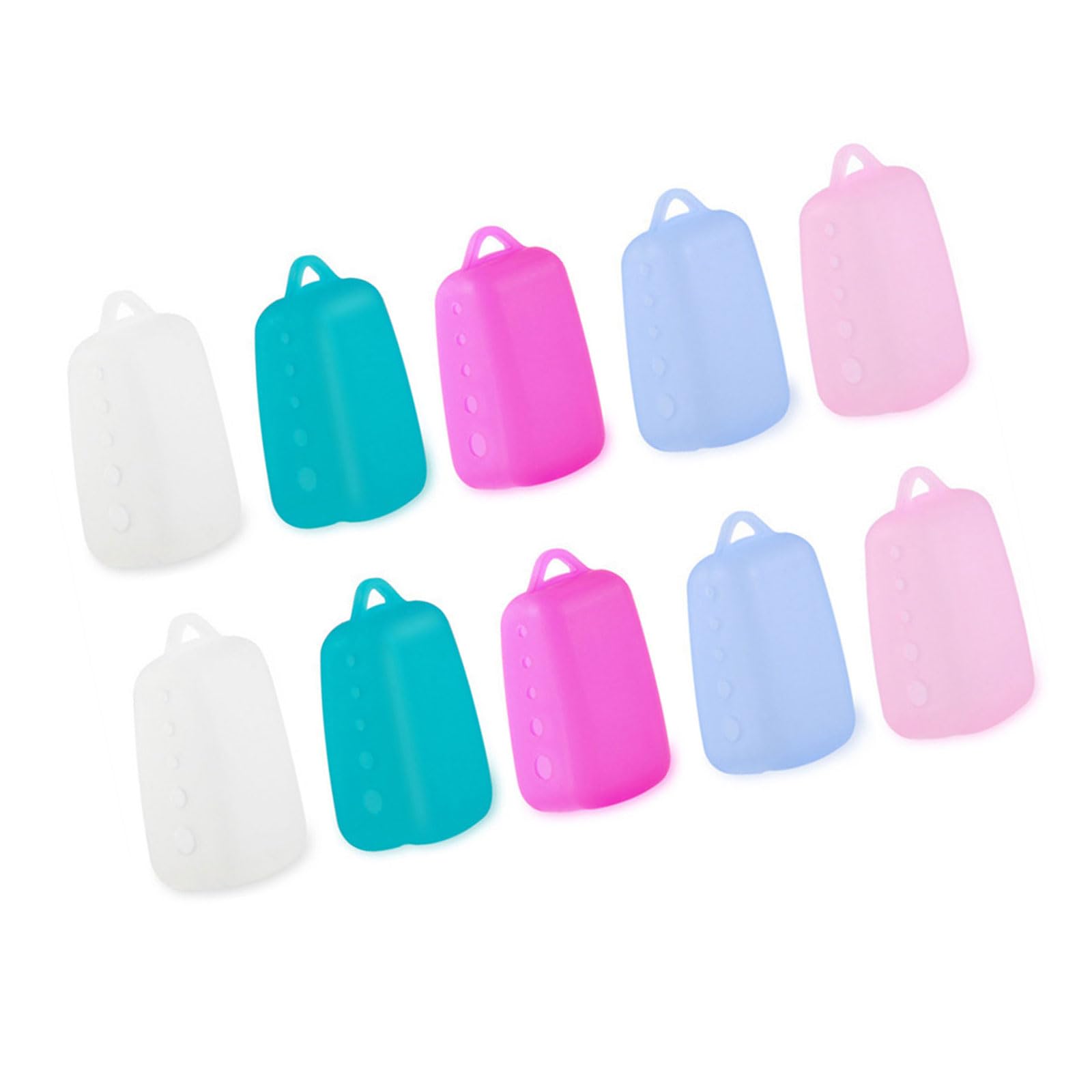 Set di 10 protezioni riutilizzabili per spazzolino da denti, in silicone, per uso quotidiano, impermeabili, essenziali