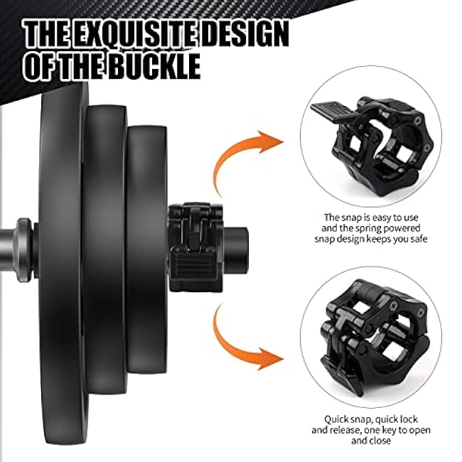 NewBEP 2PCS Olympic Adapter Sleeve 7.8 with Olympic Barbell Clamps 2, Converts 1 Standard Weight Plate Posts to 2 Olympic Weight Plate Posts, Removable end Cap
