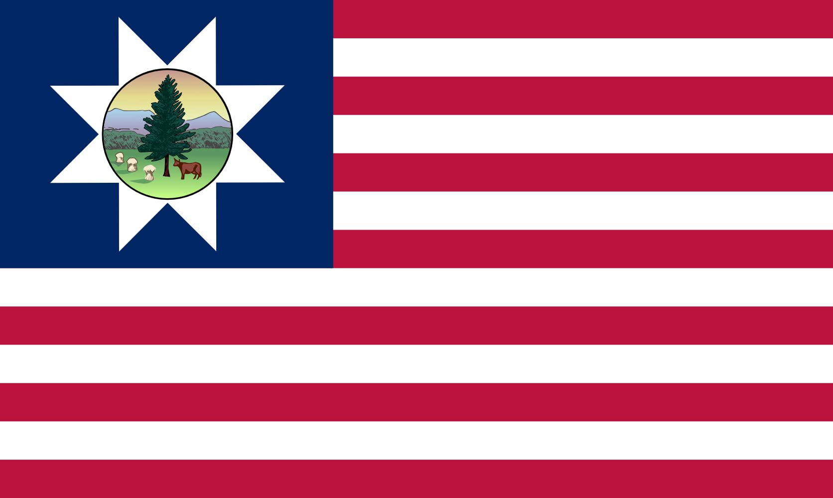 Drapeau Vermont 1837-1923 anti-decoloration grand pavillon resistant