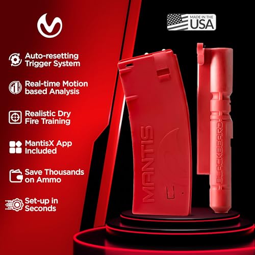 Image of Mantis BlackbeardX Dry Fire Laser Training System + 15 Laser Academy Smart Targets (Red Laser)