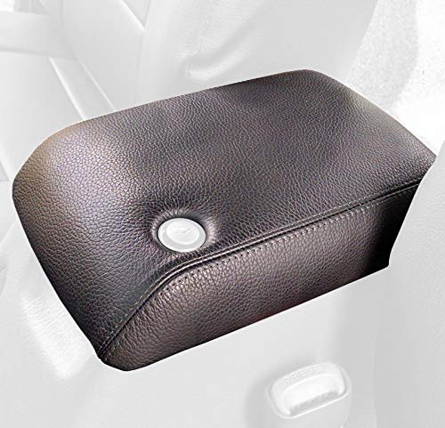 RedlineGoods armrest Cover - Type 2 Compatible with Jeep Wrangler TJ 1997-06. Tailor Made - not Universal. Genuine top-Grade Italian Gray Leather with