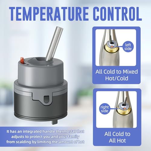 Image of RP50587 Valve Cartridge Compatible with Delta Single Handle Kitchen and Lavatory Faucets, Works with 36mm DIAMOND Seal Technology Models