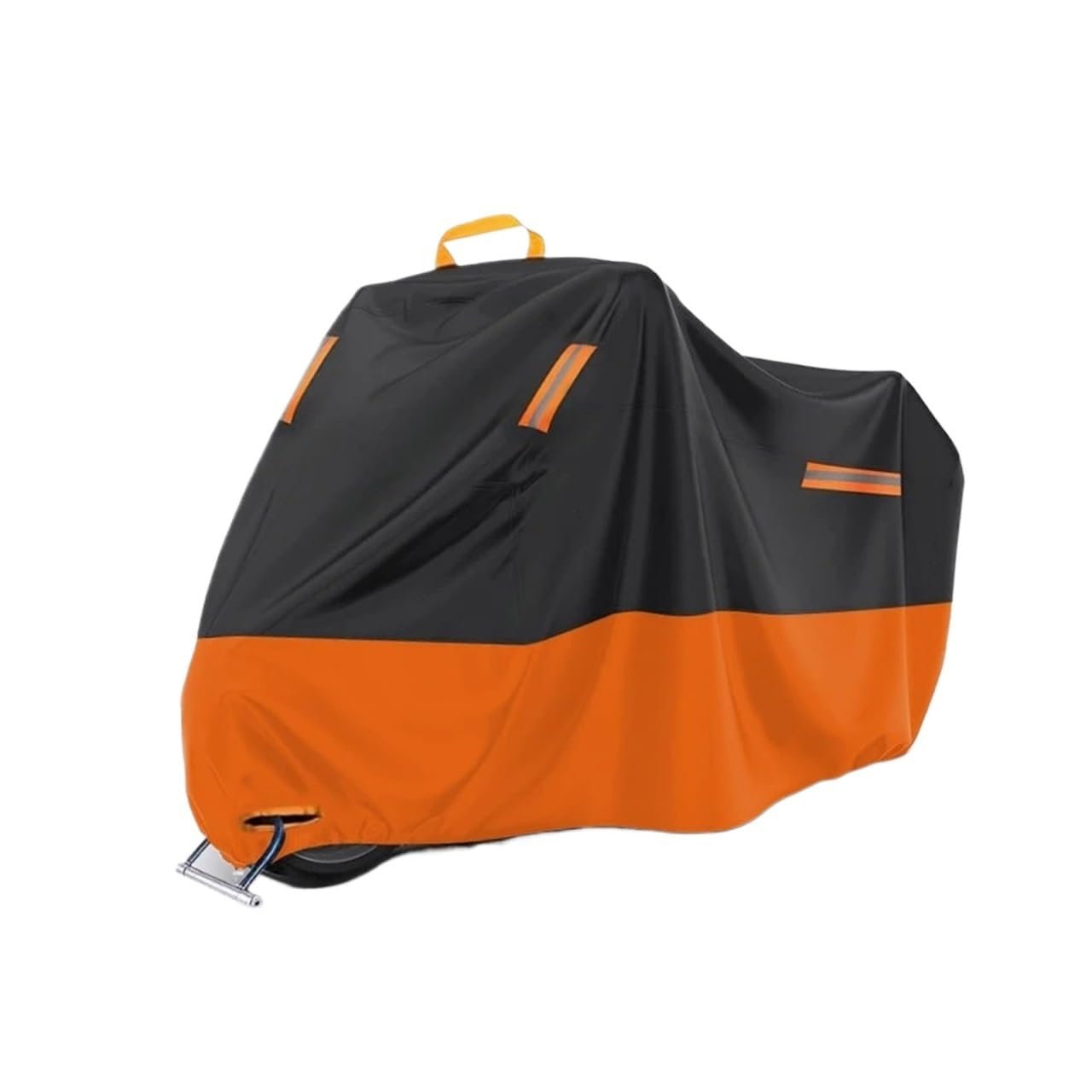 Motorradgarage Winterfest Für Piaggio MP3 530 HPE Motorrad wasserdichte Outdoor-Abdeckung Allwetterschutz UV Regen Staubbeständig Heavy Duty Oxford(Orange Cover)