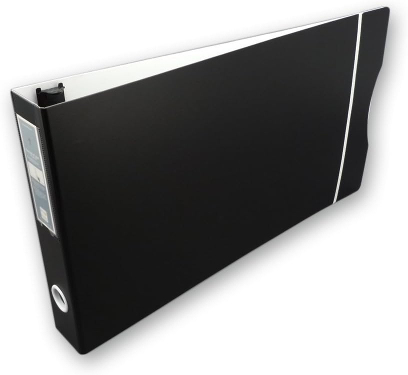 Keepfiling 11x17 Binder, Landscape 11 x 17 inch, 3 Ring, 1.5" D Ring with Rubber