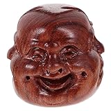 Desktop-buddha-kopffigur – zur präsentation im wohnzimmer, schlafzimmer, büro, arbeitszimmer, meditationsraum oder yoga-studio.