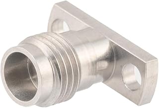 FMCN1683 1.85mm Female Connector Field Replaceable Attachment 2 Hole Flange 0.009 inch Pin.400 inch Hole Spacing with Metal Contact Ring