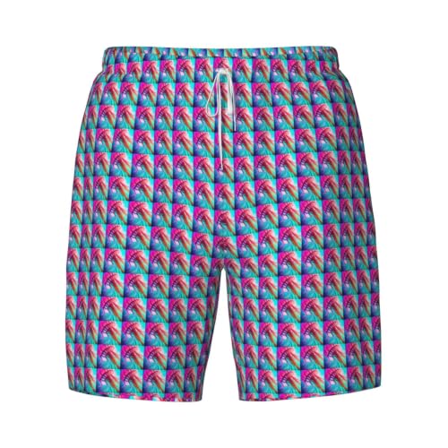 Short de bain homme imprimé méduses colorées léger - 5