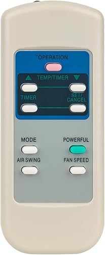 ALLIMITY Mando a distancia reemplazado para aire acondicionado Panasonic CW-XC104HU A75C2454 A75C4187