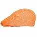 WITHMOONS Ivy Cap Straw Weave Linen-Like Fabric Cabbie Newsboy Hat MZ30038 (Orange)