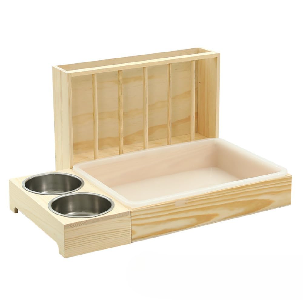 Amazon | Brfveob うさぎ 草入れ 4in1 牧草フィーダー・トイレ・給食器