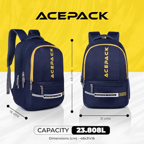Image of ACEPACK Adventure 20L Backpack - Lightweight & Durable Polyester Bag for Work, Travel & School with Breathable Mesh Padding