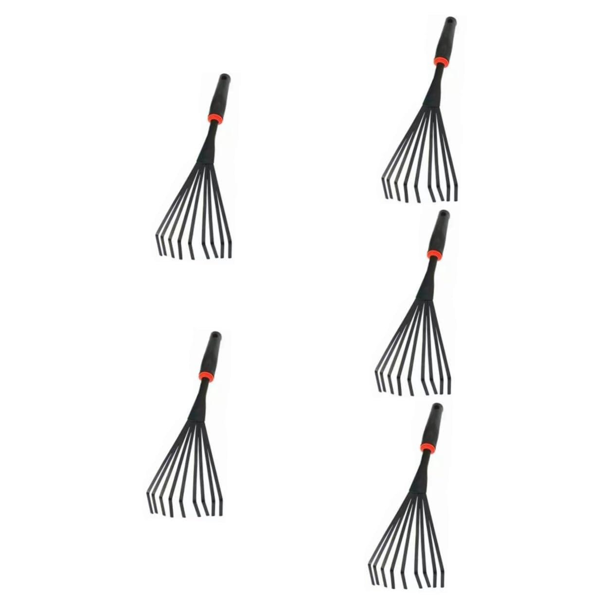 Gatuida 5pezzi Rastrello Giardinaggio Antiscivolo Strumento per e Giardinaggio Spazi Ristetti Resistente Giardinieri Appassionati