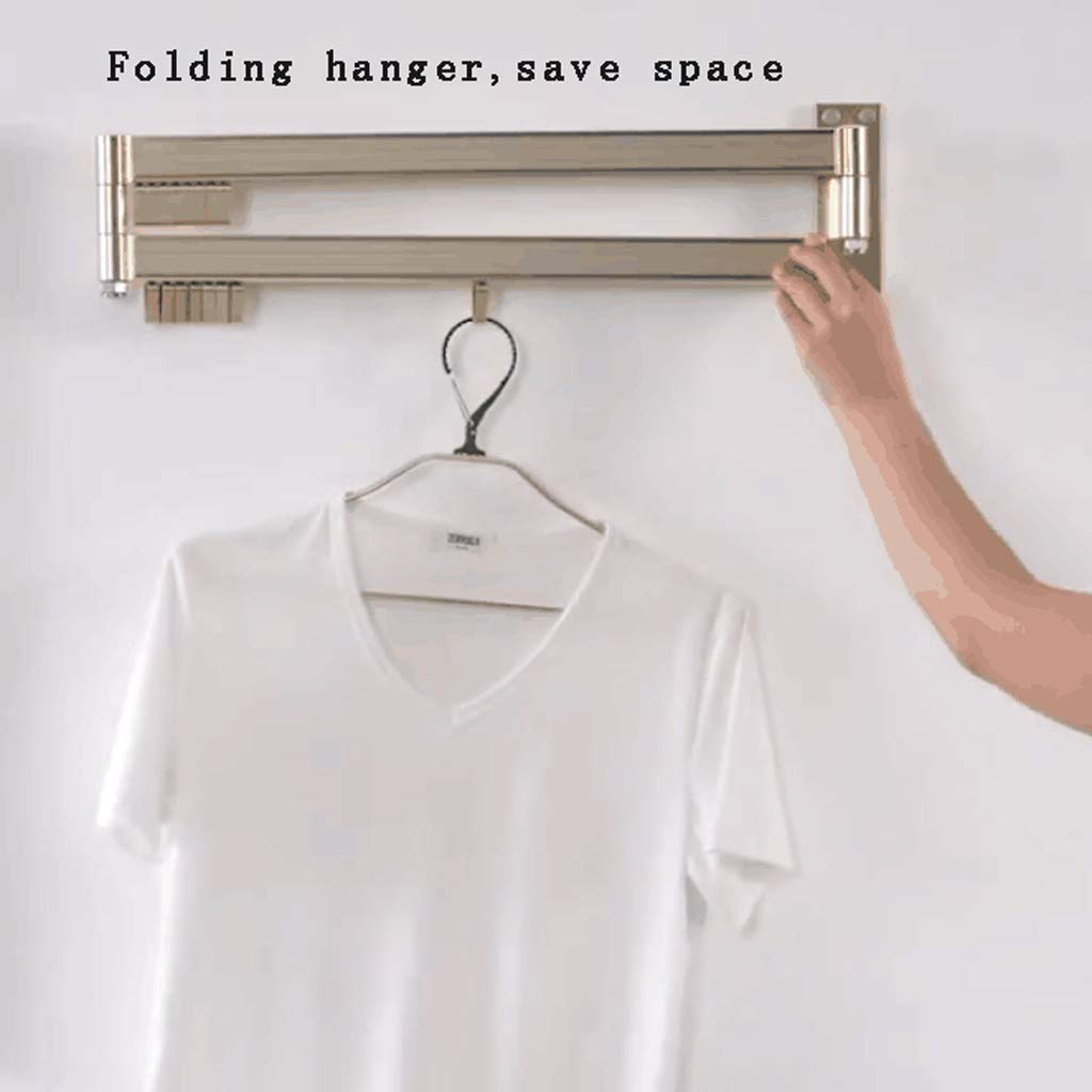 Diese wandmontierte, klappbare Wäscheleine mit drehbarem Wäscheständer, Handtuchhalterhaken für Badezimmer, platzsparende Wäscheleine mit Trocknerfunktion, platzsparende Lösung für Balkon un