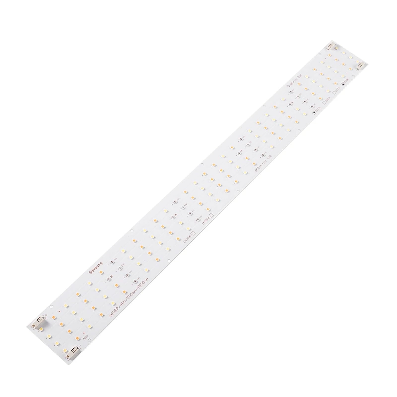 Lampy do Uprawy Roślin, 2 szt. LM301H QB128 listwa świetlna Led 3000 K 3500 K 5000 K 6500 K, pełnozakresowa listwa świetlna do uprawy (TYLKO PCBA)(3000K5000K 660 UV IR)