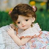 Cloveray 1/3 50CM 可愛いビニール BJDドール 20インチ球体関節人形 可動15関節 フル可動 ガラスアイ 手作りメイク 洋服・ウィッグ・展示用スタンド付き – バースデイスデイプレゼント・家のインテリア・コレクター向け (女の子(多彩）)