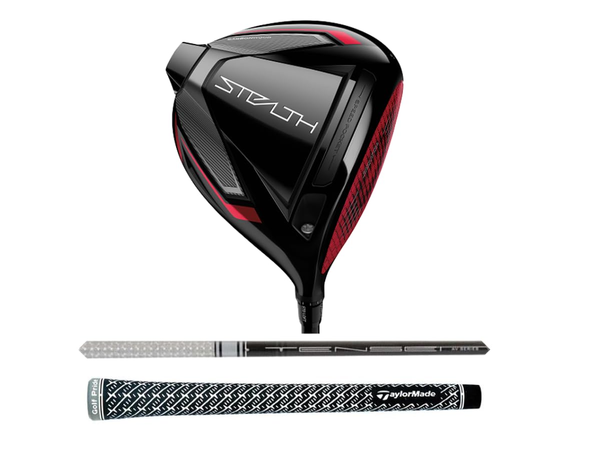 New TaylorMade Stealth 8* Driver, Mitsubishi Tensei White AV RAW 65 X-Stiff Flex
