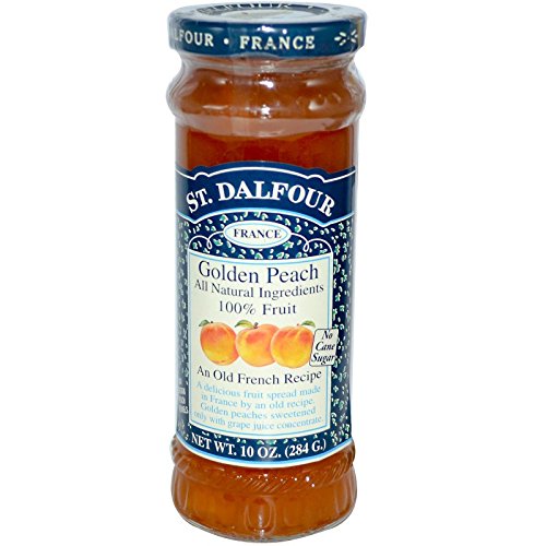 St. Dalfour, Golden Peach, Deluxe Golden Peach Spread, 10 oz(Pack of 2)